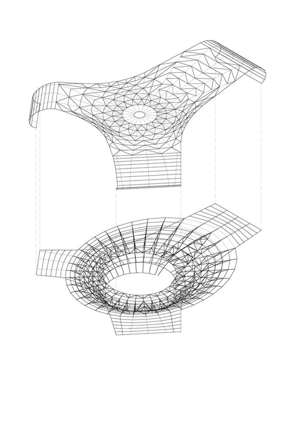 Lacime Architects creates wavy and floating Shimao-The Wave Showroom in Tianjin, China