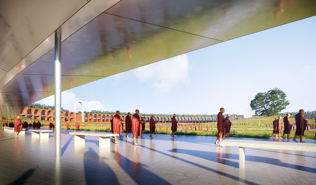 Stefano Boeri Architetti unveils masterplan for a new meditation center in Nepal