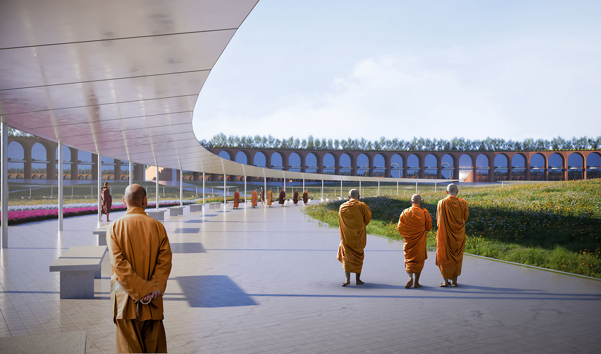 Stefano Boeri Architetti unveils masterplan for a new meditation center in Nepal