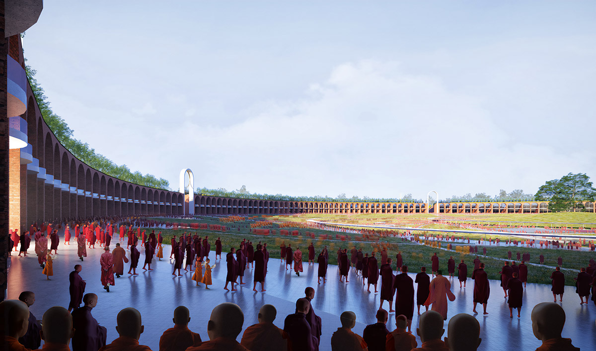 Stefano Boeri Architetti unveils masterplan for a new meditation center in Nepal
