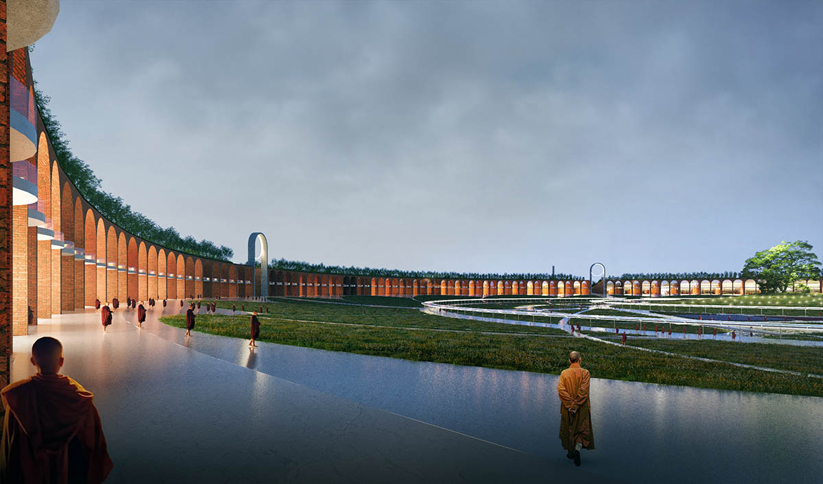Stefano Boeri Architetti unveils masterplan for a new meditation center in Nepal