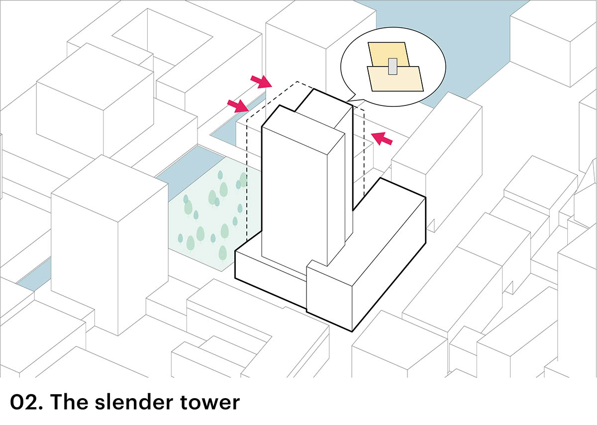 MVRDV and Space Encounters unveil Nachteiland, an energy-positive timber-hybrid tower in Amsterdam