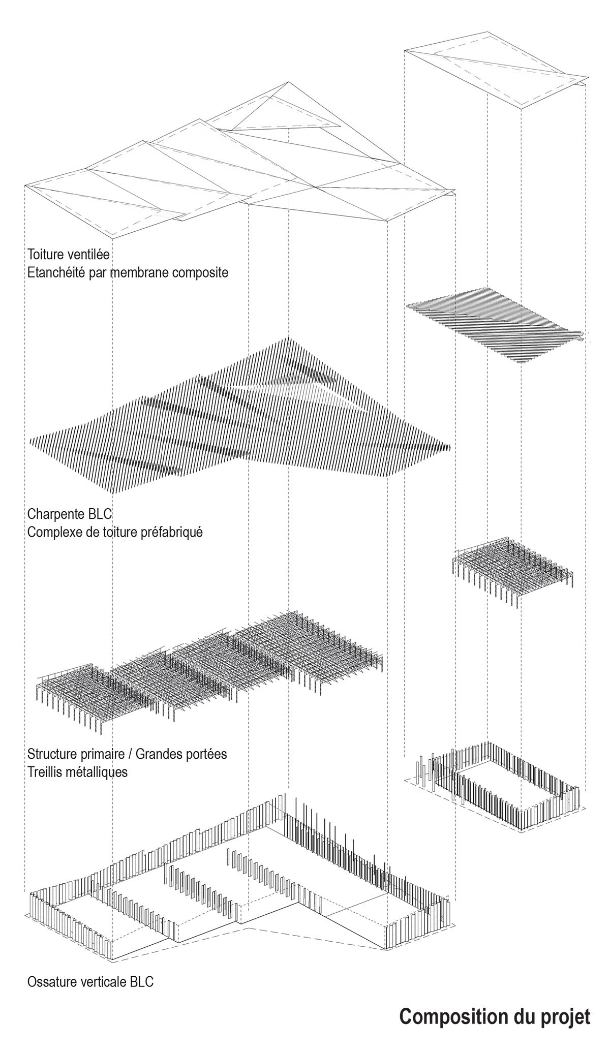 Kengo Kuma and Associates designs Strasbourg Exhibition Park with wooden vertical elements in France