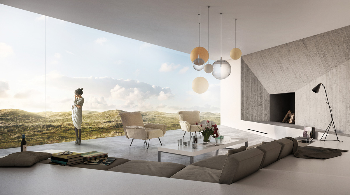 Studio Viktor Sørless designs cross-shaped summer house to provide un-obscured view in Denmark