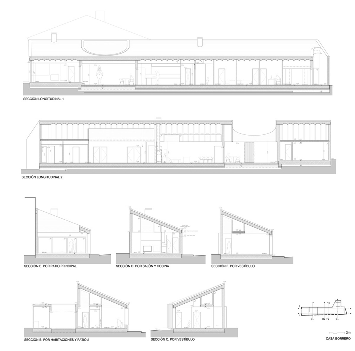 Studio Wet creates single linear space for a fortress-like family house in small village of Spain