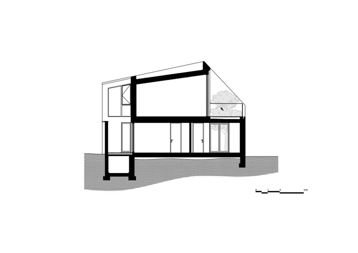 Studio Farris Architects plays with subtraction of volumes to create this residence in Belgian town