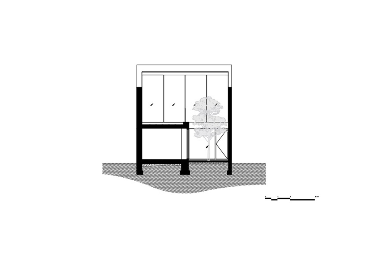 Studio Farris Architects plays with subtraction of volumes to create this residence in Belgian town