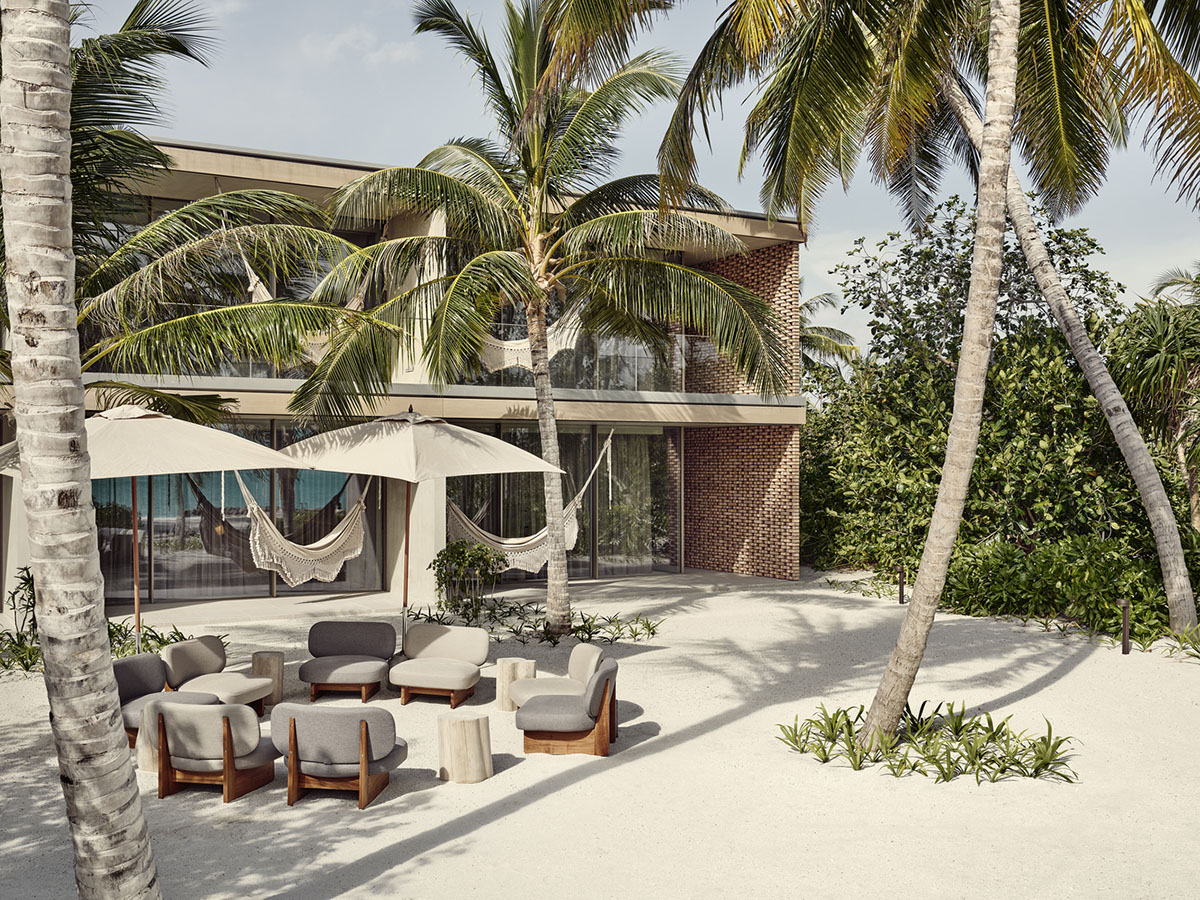 Studio MK27 completes Patina Maldives Hotel with earth-toned palette disappearing in sand