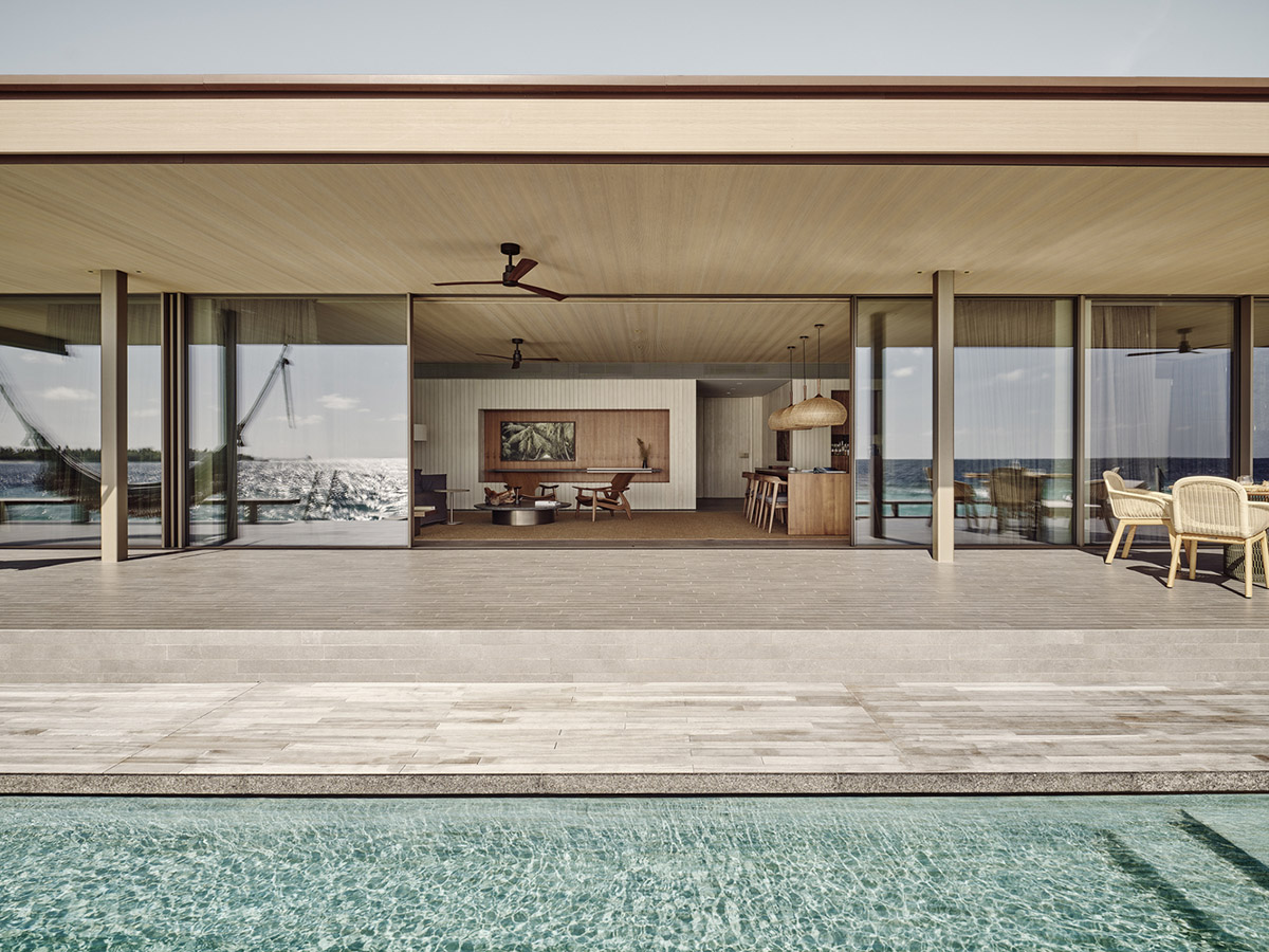 Studio MK27 completes Patina Maldives Hotel with earth-toned palette disappearing in sand