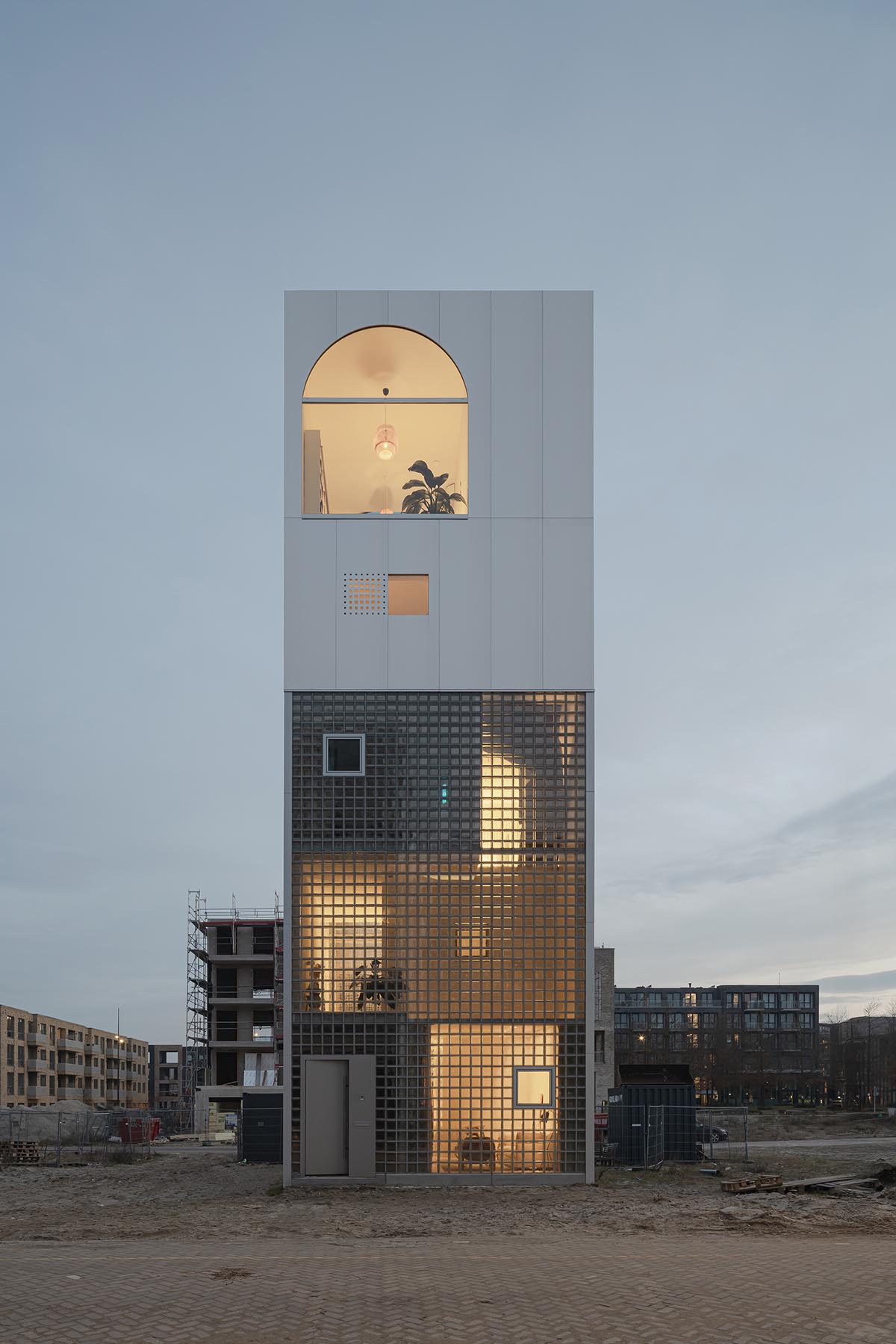 Light House presents stacked elegance with the art of light and a porous facade in Amsterdam 