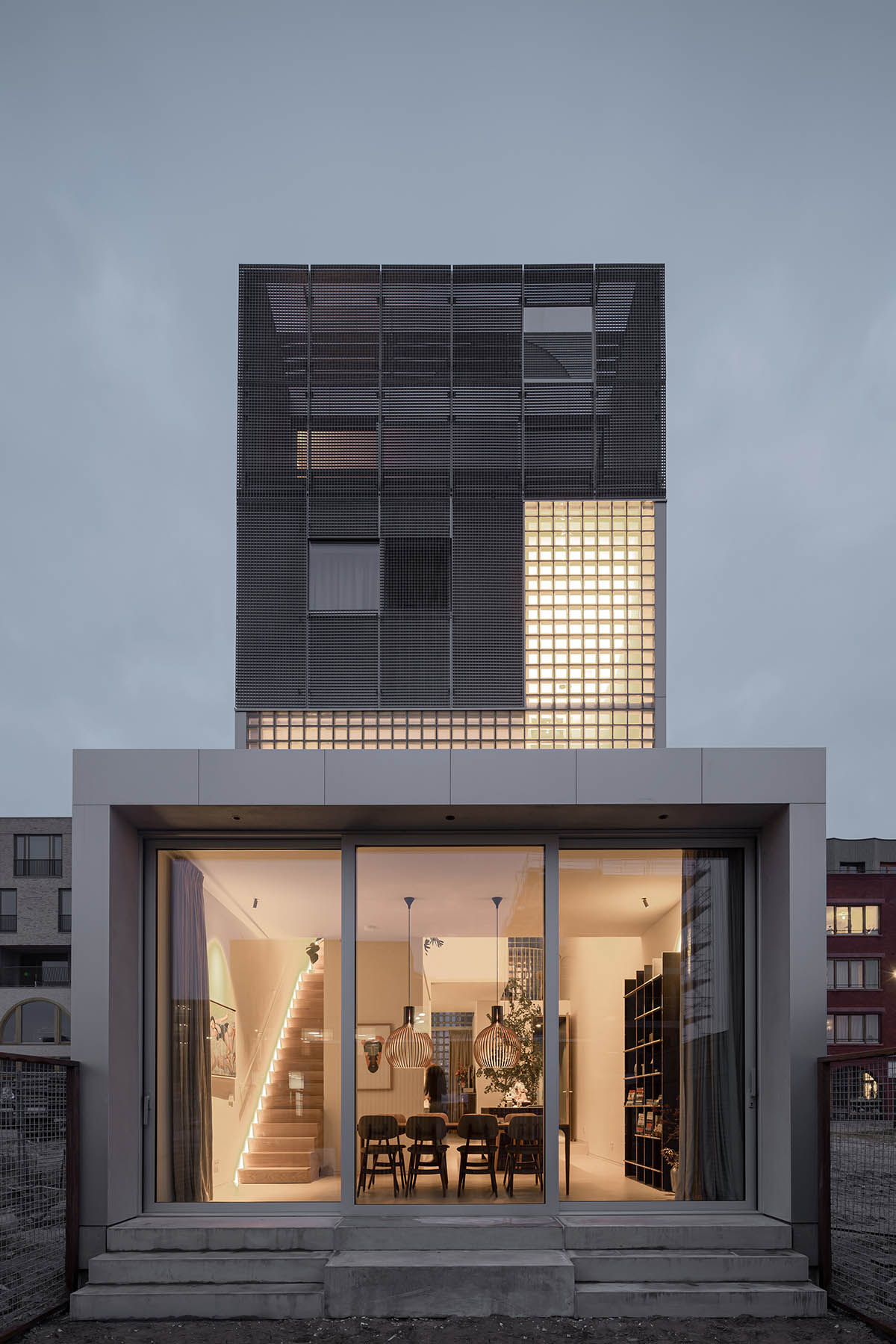 Light House presents stacked elegance with the art of light and a porous facade in Amsterdam 