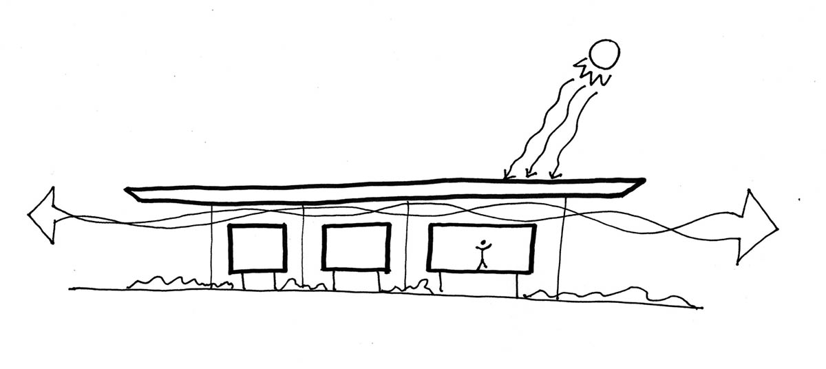 Large wing-like roof points out Santiago Hills Villa designed by Studio Saxe in Costa Rican jungle