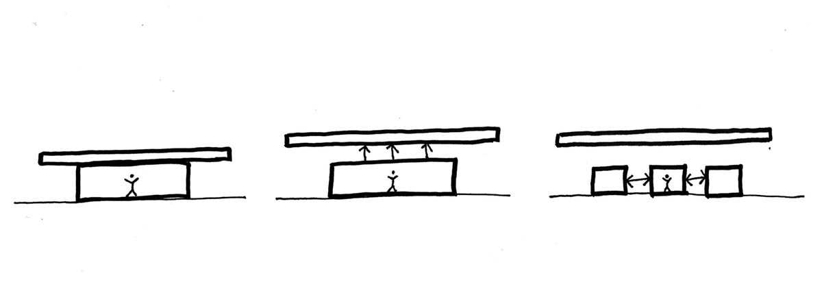 Large wing-like roof points out Santiago Hills Villa designed by Studio Saxe in Costa Rican jungle