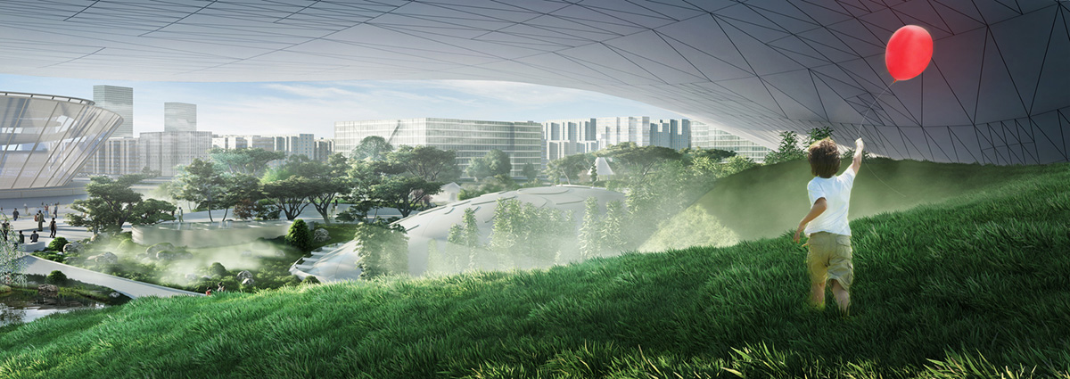 Coop Himmelb(l)au designs floating and sculpture-like Science and Technology Museum For Xingtai