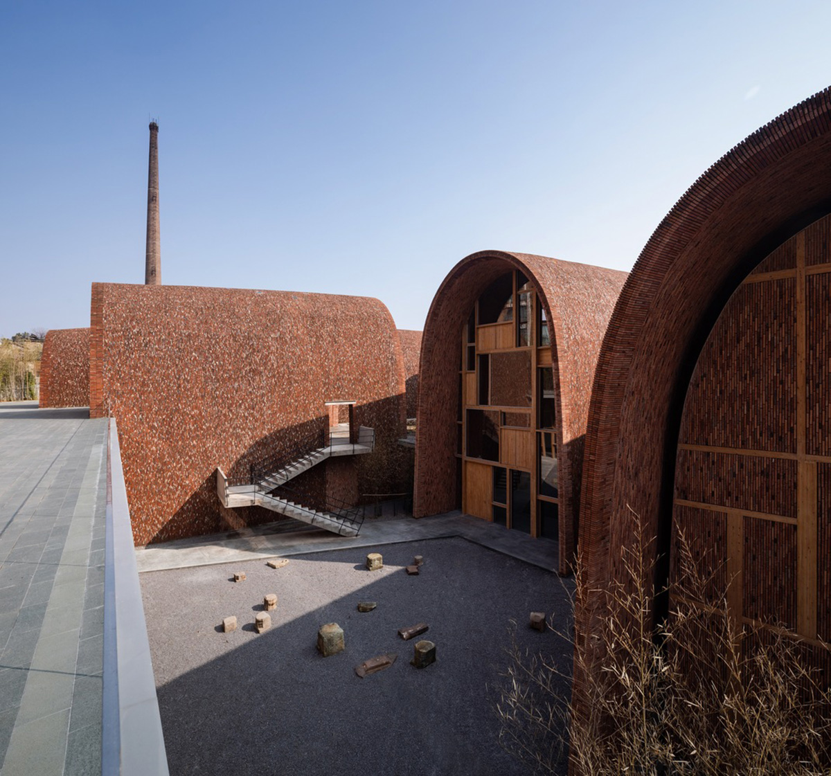 Studio Zhu-Pei designs giant vaults from recycled old kiln bricks to form Jingdezhen Kiln Museum