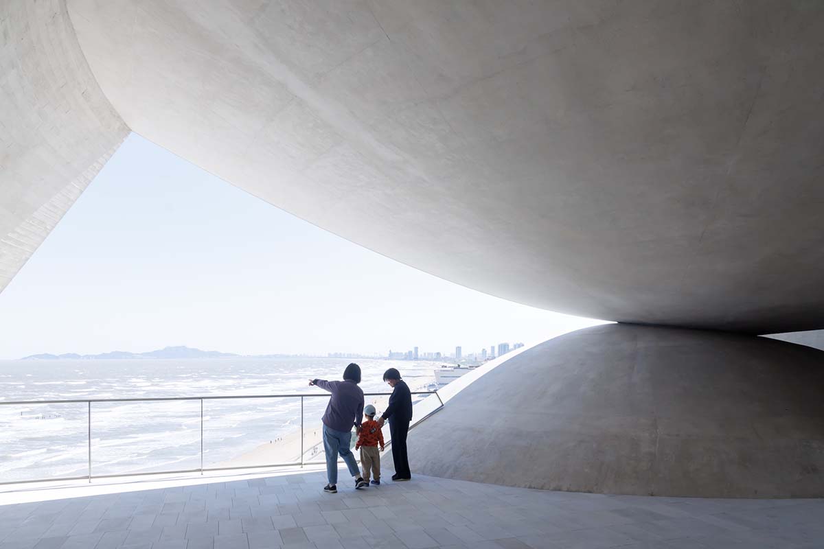 OPEN Architecture completes double-shell concrete Sun Tower in Yantai