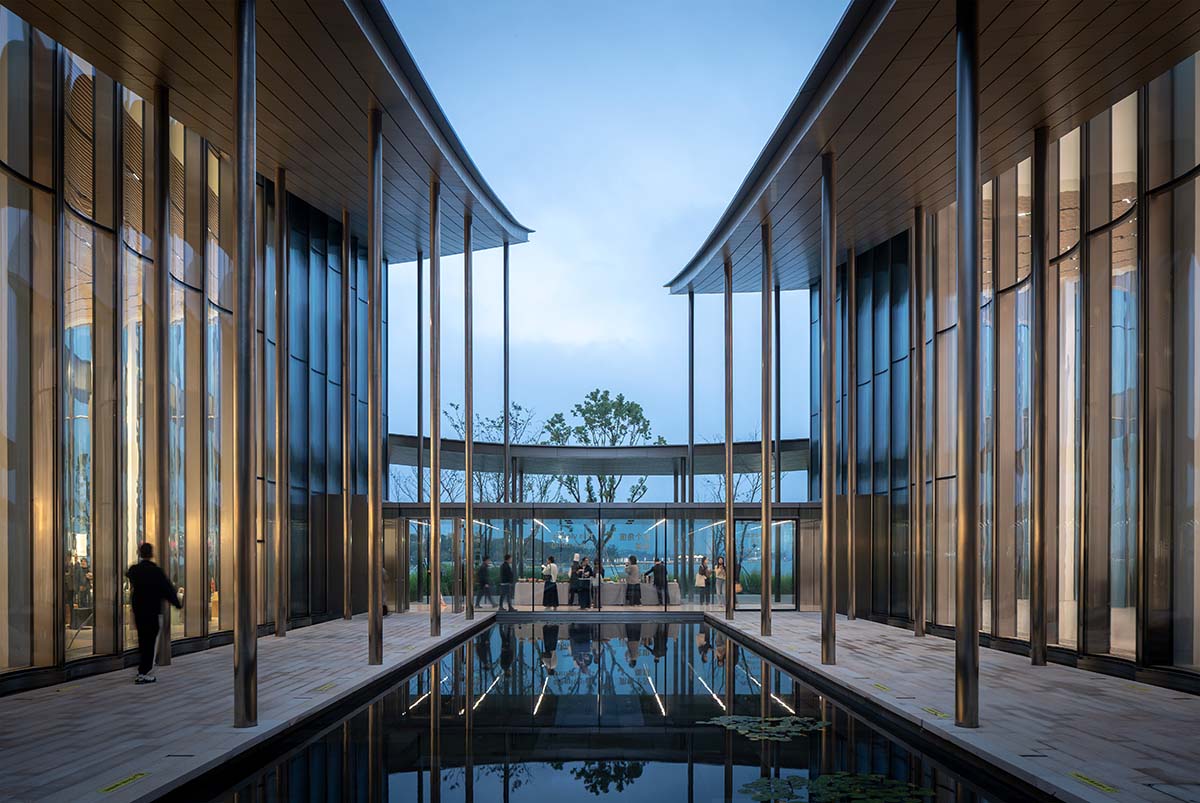 BIG's Suzhou Museum of Contemporary Art features ribbon-like roofs, creating a fifth facade