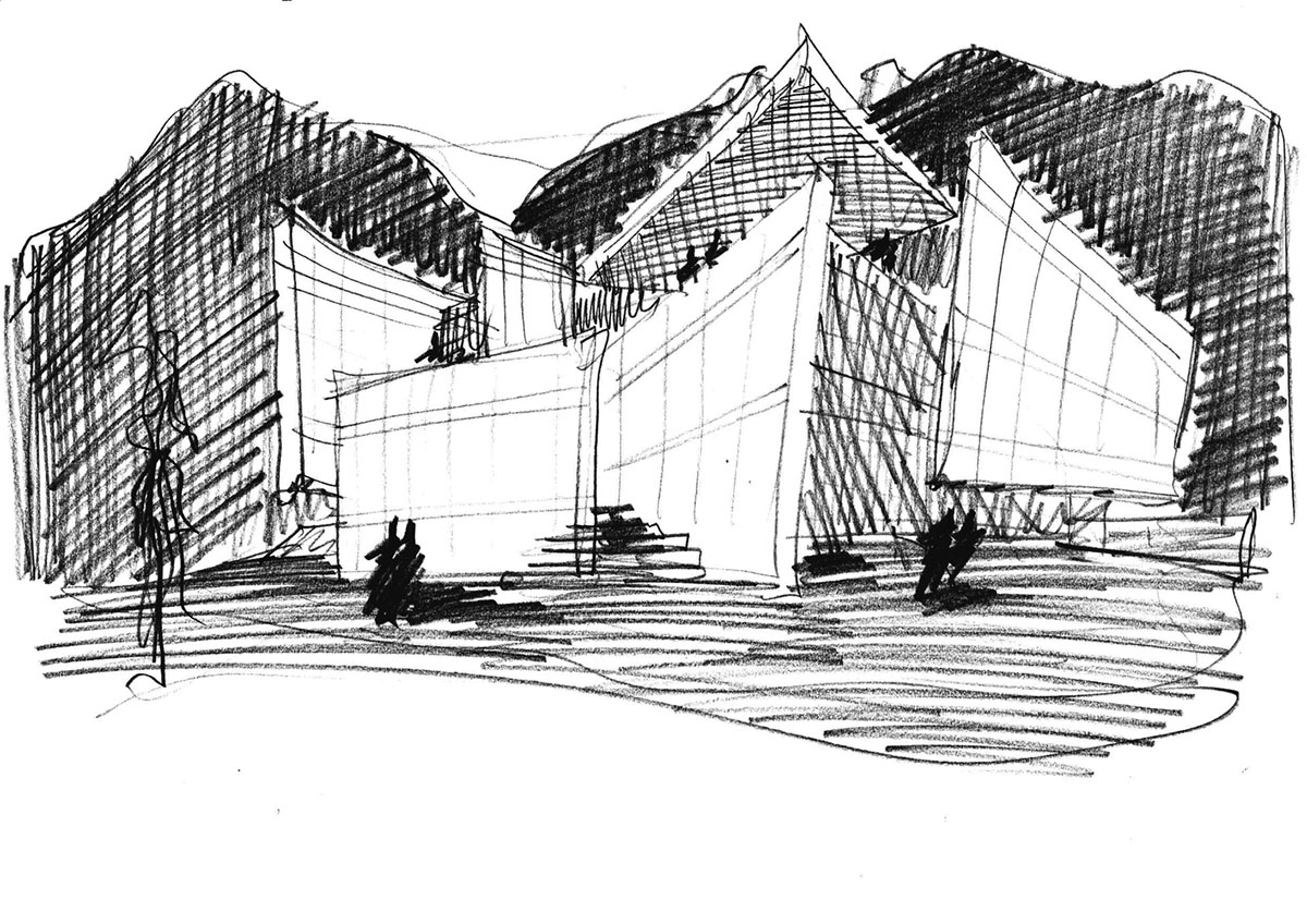 Davide Macullo freely plays with concrete walls to create different vantage points in the House XXXIV