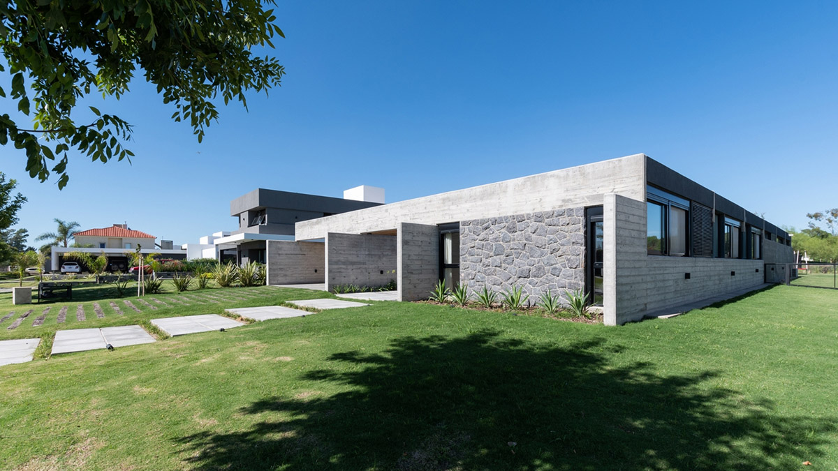 PSV Arquitectura completes SAB House with concrete beams in C&oacute;rdoba, Argentina