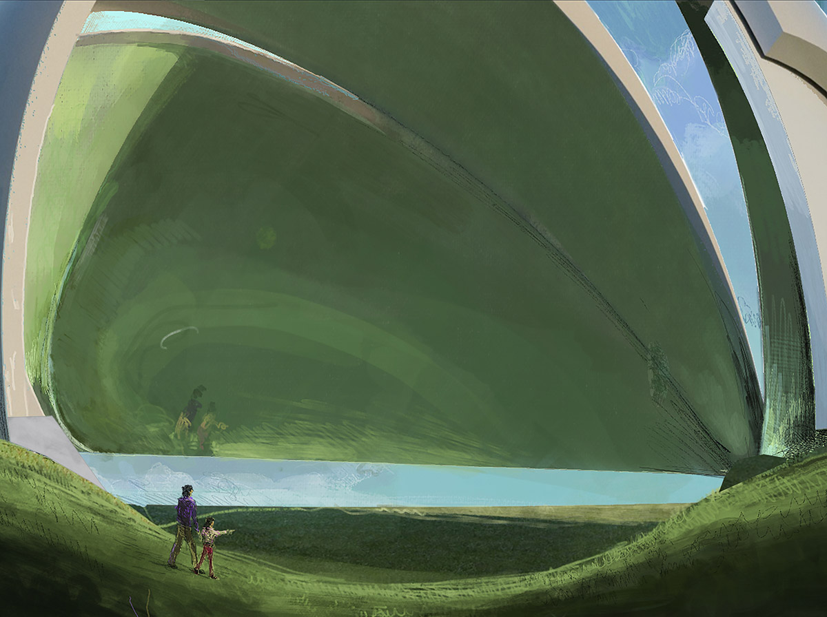 Ulf Mejergren Architects designs The Shell with configurable roof structure San José, California