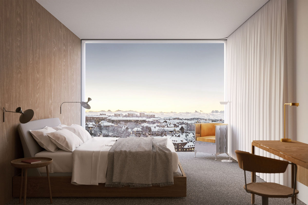 Tham & Videgård wins competition to design +One Tower with lattice structure in Sweden