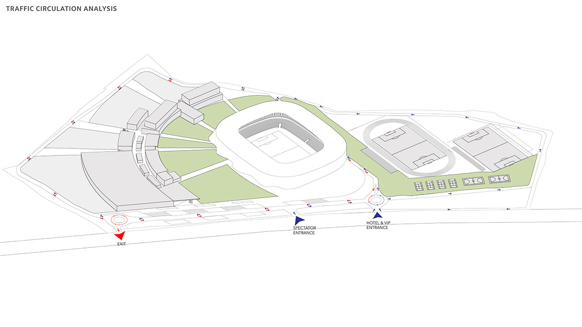 Tabanlioglu Architects unveils new Kosovo National Stadium wrapped by flexible and folded skin