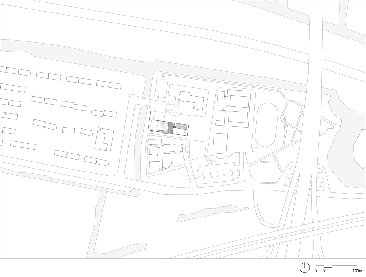 Atelier Deshaus built a memorial with enclosed walls to create a