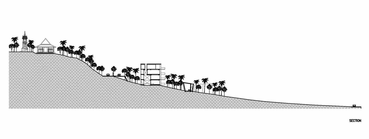 Patchara+ Ornnicha Architecture designs hotel with super elongated balconies on a serene hillside