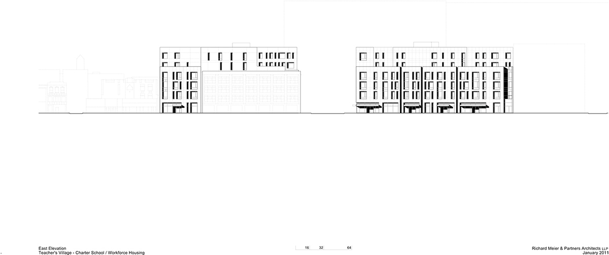 Richard Meier & Partners completes 3 new buildings featuring different façade palette in Newark