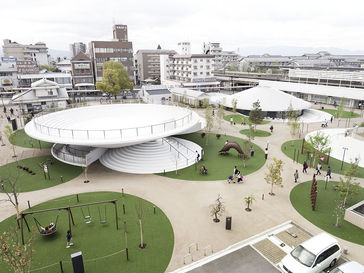 Nendo&rsquo;s first public space project revives Japanese tombs with rounded CoFuFun plaza