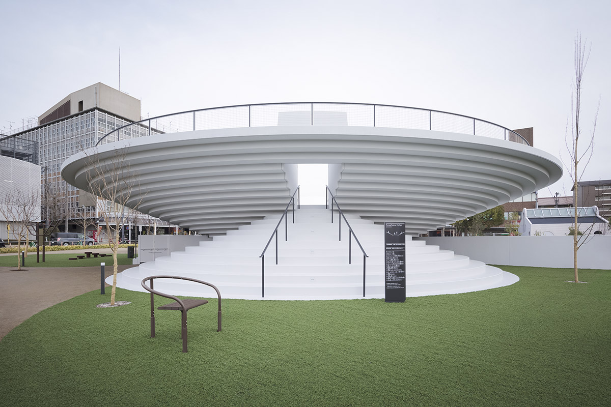 Nendo&rsquo;s first public space project revives Japanese tombs with rounded CoFuFun plaza