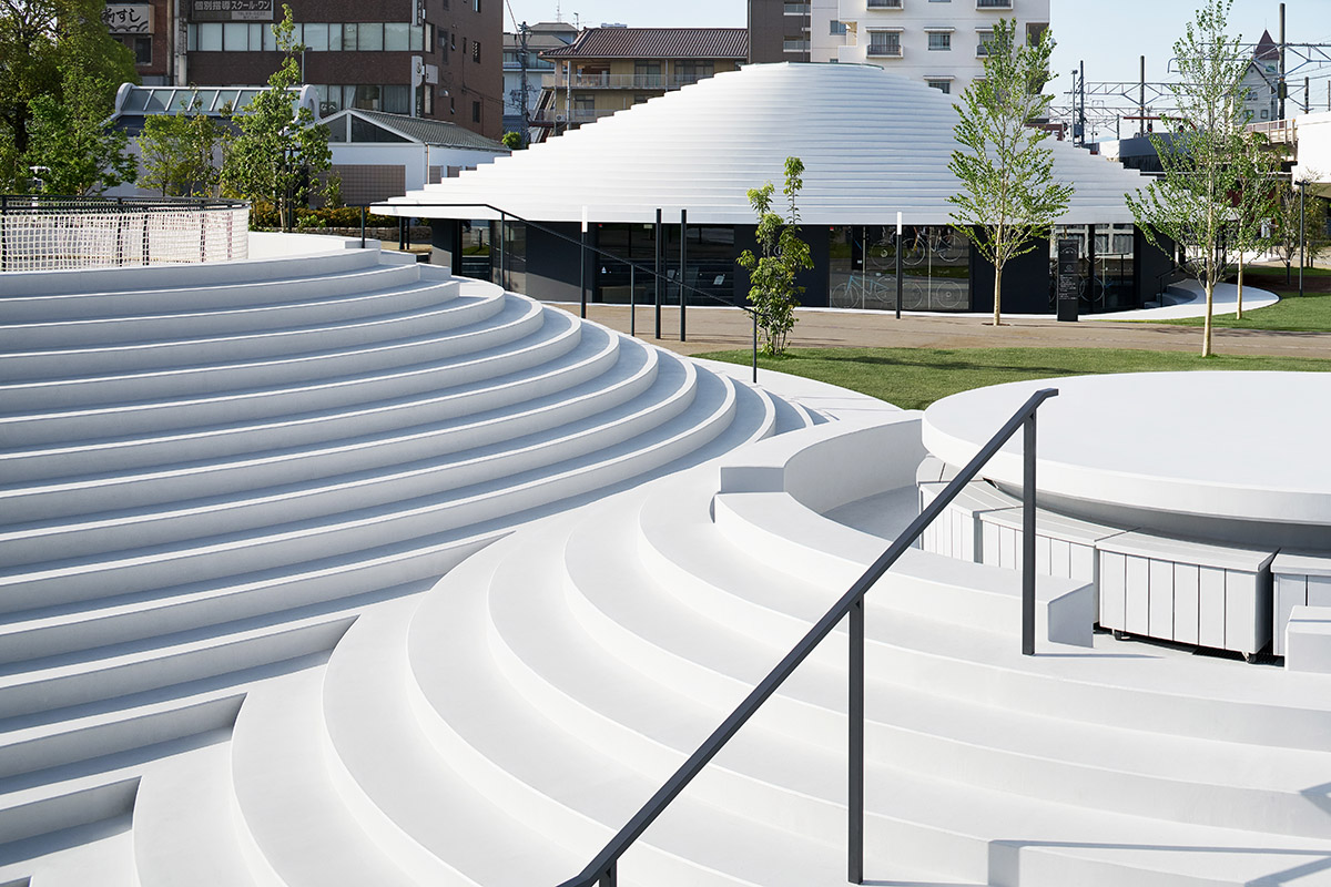 Nendo&rsquo;s first public space project revives Japanese tombs with rounded CoFuFun plaza