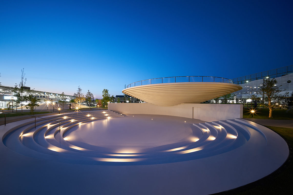 Nendo&rsquo;s first public space project revives Japanese tombs with rounded CoFuFun plaza