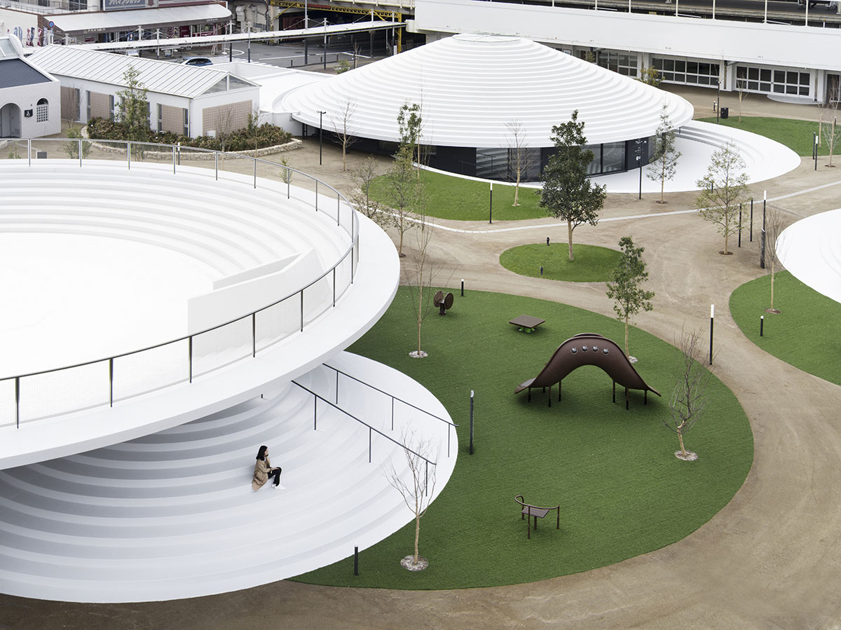 Nendo&rsquo;s first public space project revives Japanese tombs with rounded CoFuFun plaza