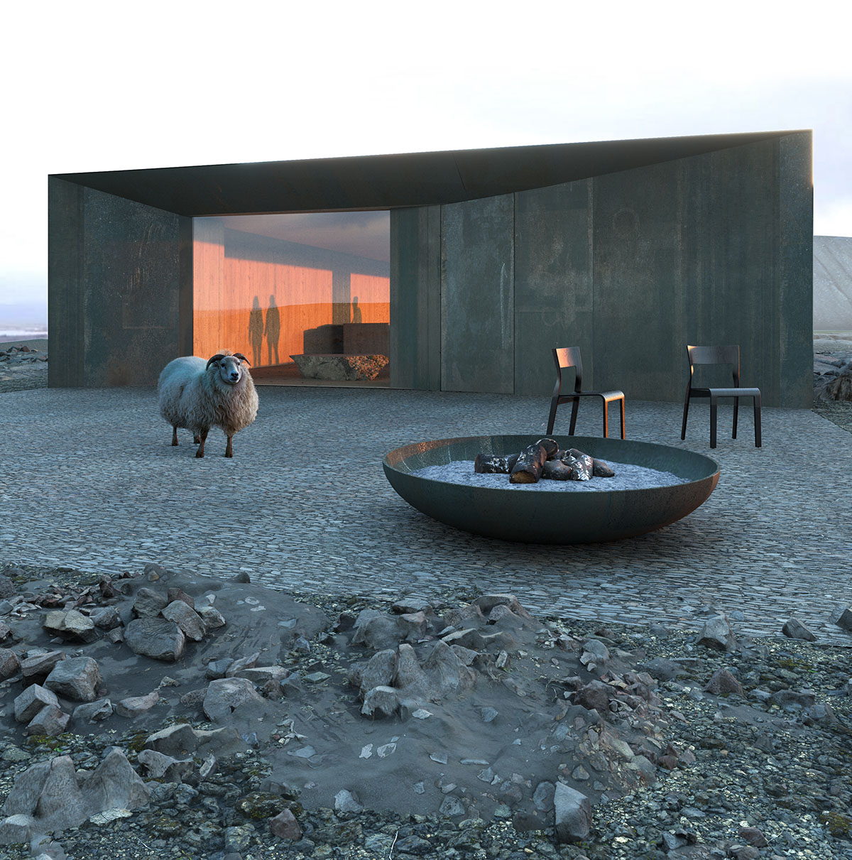 The Iceland Black Lava Fields Visitor Center competition winners announced