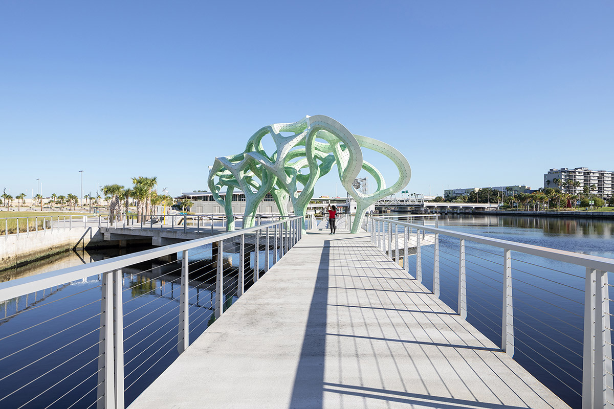 THEVERYMANY creates a tangled installation on a pier of Florida