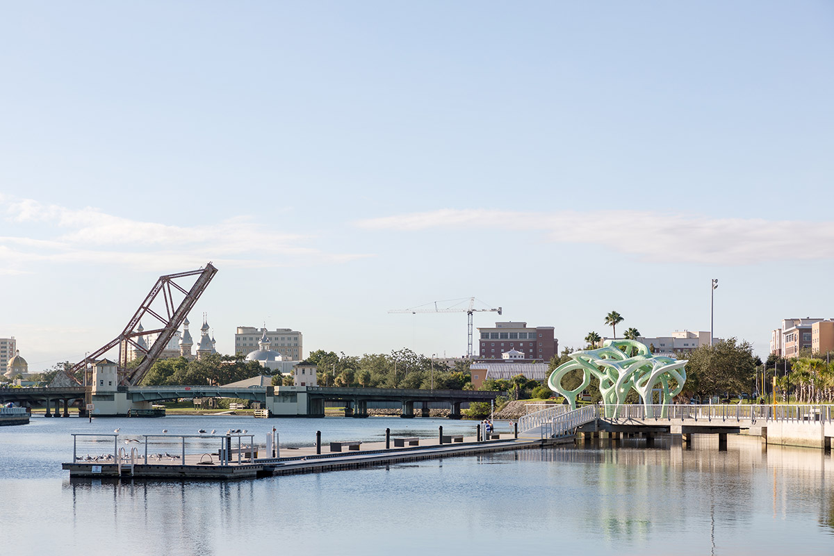 THEVERYMANY creates a tangled installation on a pier of Florida