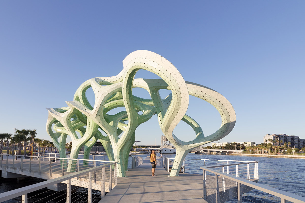 THEVERYMANY creates a tangled installation on a pier of Florida
