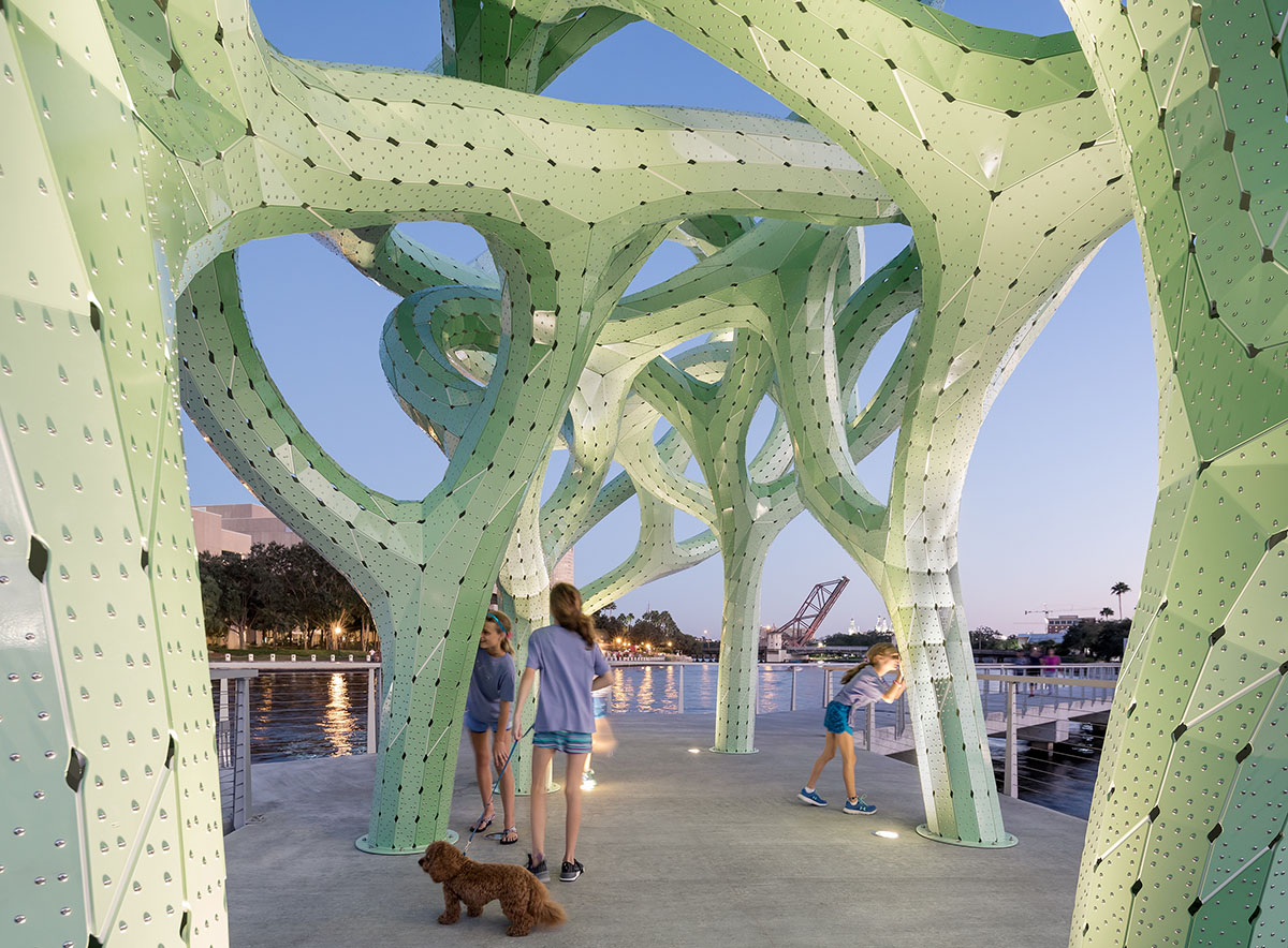 THEVERYMANY creates a tangled installation on a pier of Florida
