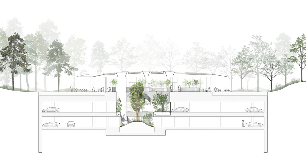 Cobe unveils The Opera Park with flower-shaped greenhouse and atrium in Copenhagen's inner harbor