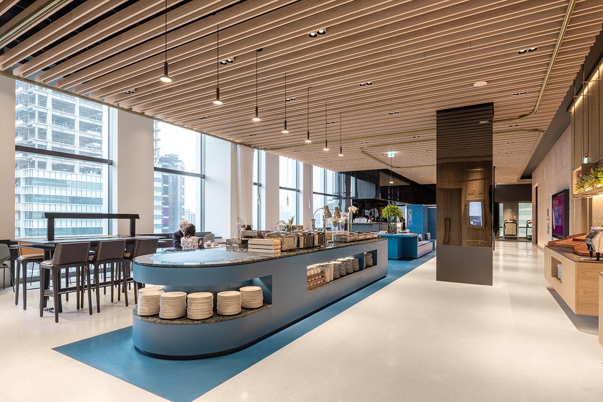 Mecanoo reflects the production of local tea with various social spaces in the interior of The Place