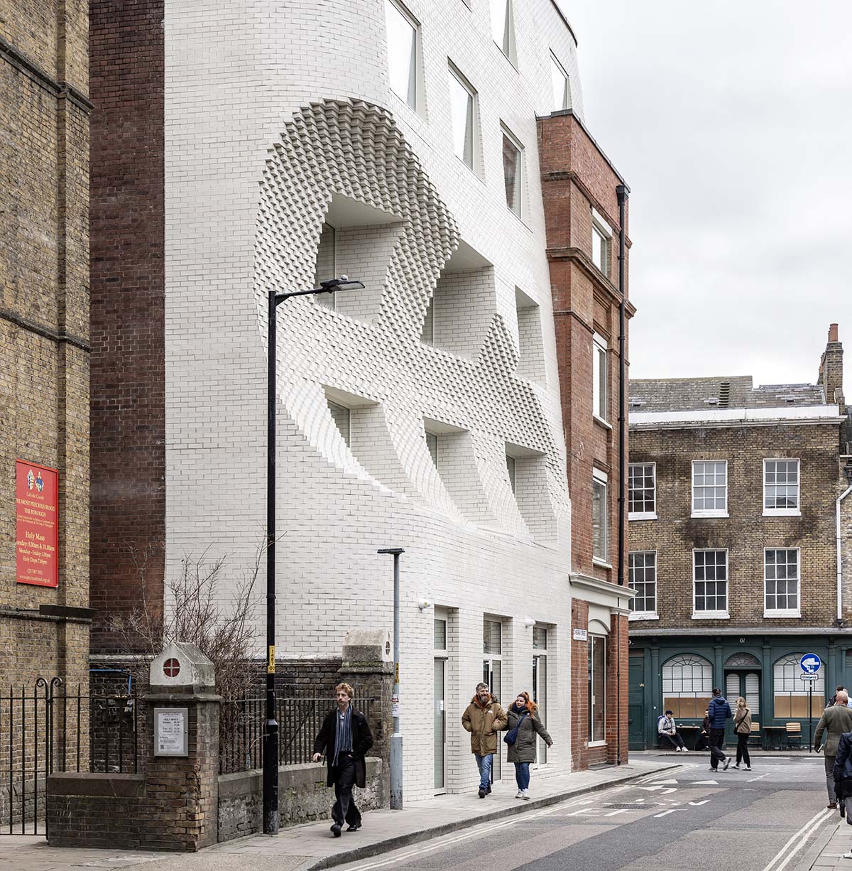 Corstorphine & Wright creates a conical cut-out office referencing an adjacent church in London