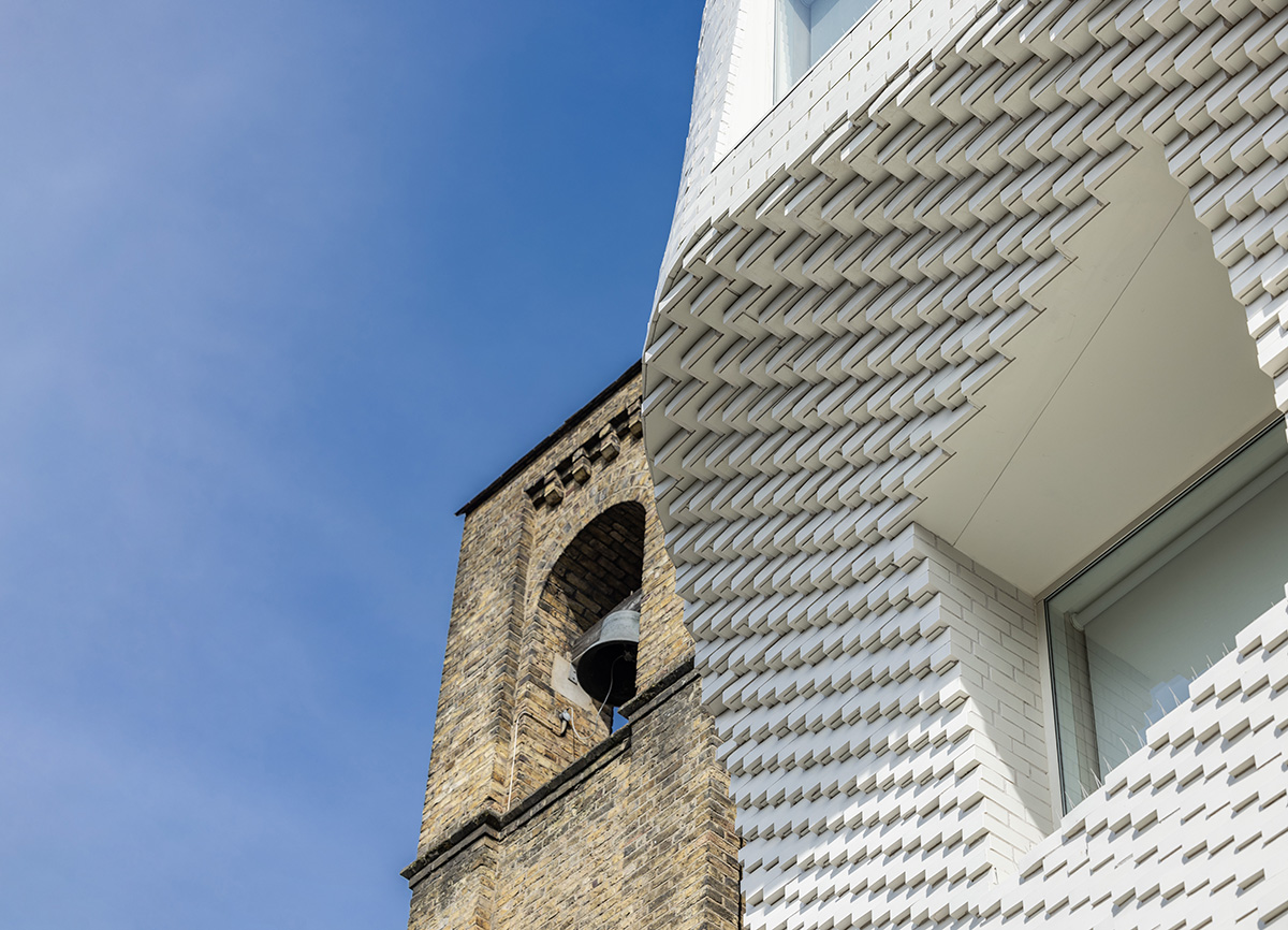 Corstorphine & Wright creates a conical cut-out office referencing an adjacent church in London