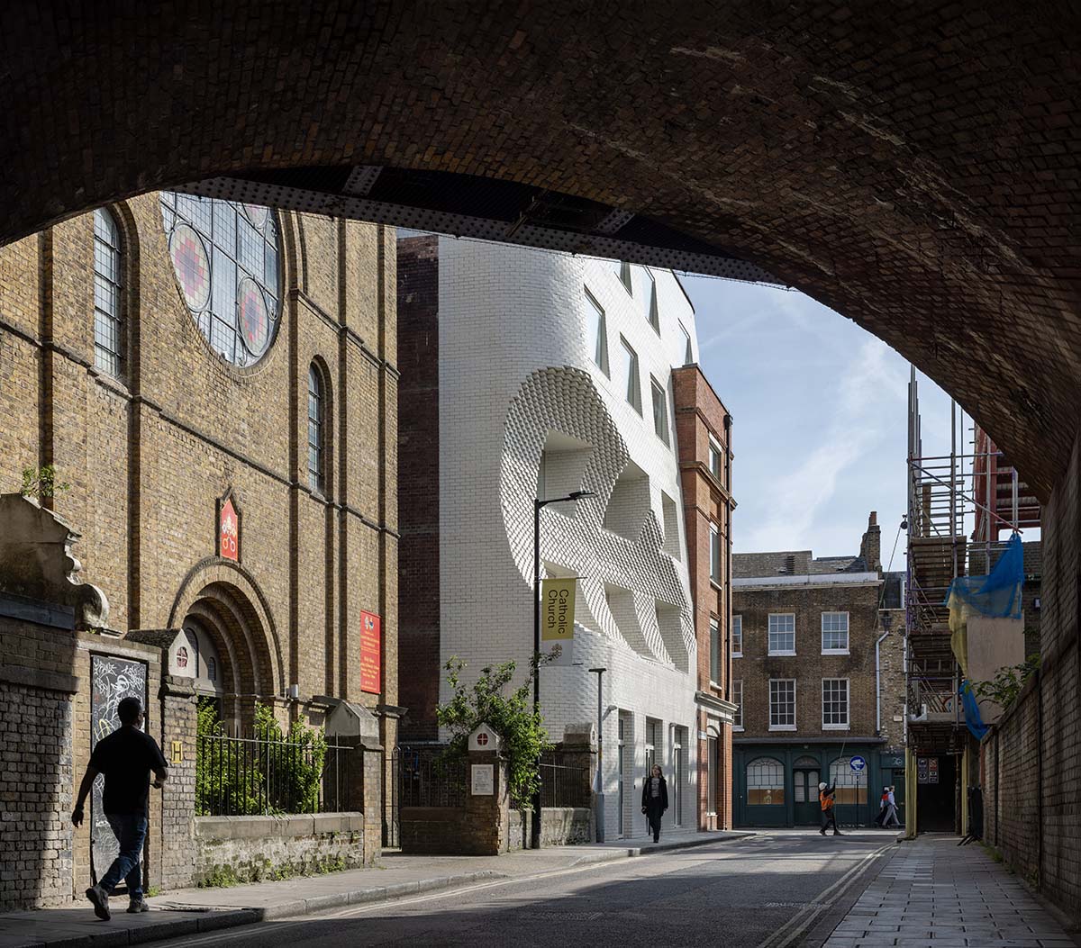Corstorphine & Wright creates a conical cut-out office referencing an adjacent church in London