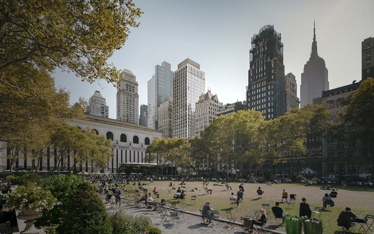 David Chipperfield Architects completes gridded concrete The Bryant tower in New York