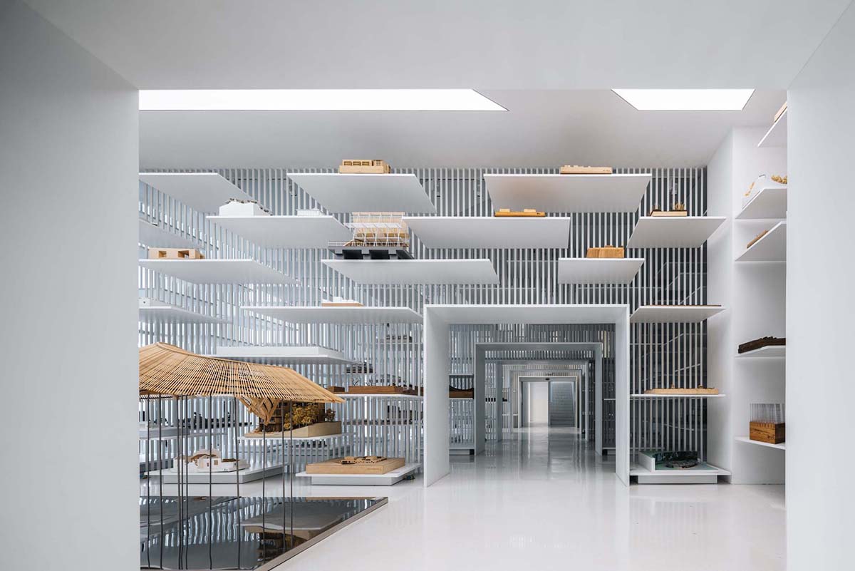 Wutopia Lab designed the first architectural model museum of China with continuous steel pipes