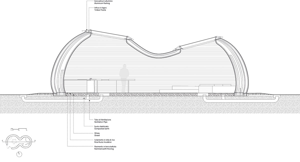 Mario Cucinella Architects and WASP built world's first 3D printed house made of local raw earth