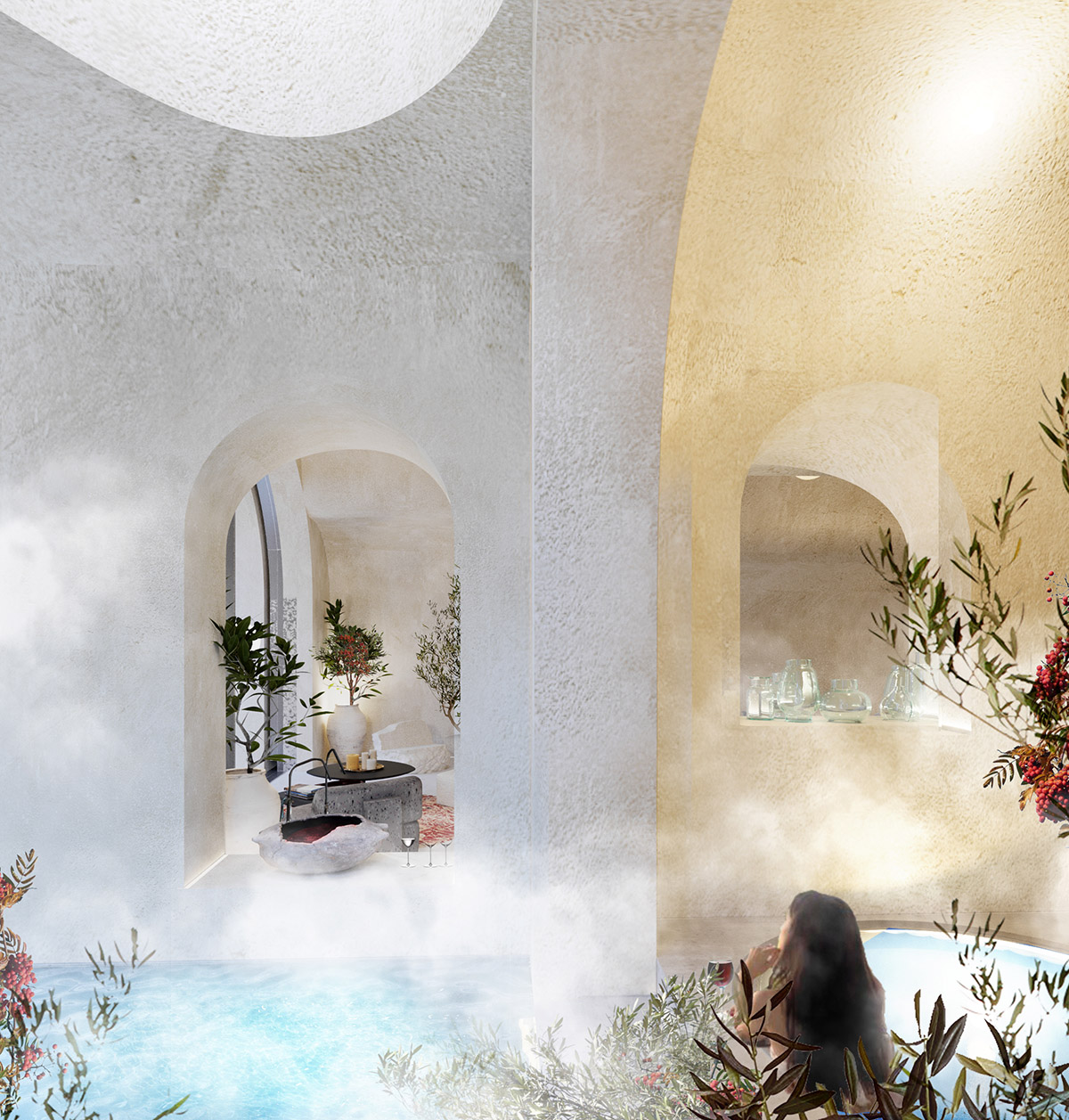 GAD creates carved-out spaces for spa hotel on an abandoned quarry in Cappadocia, Turkey