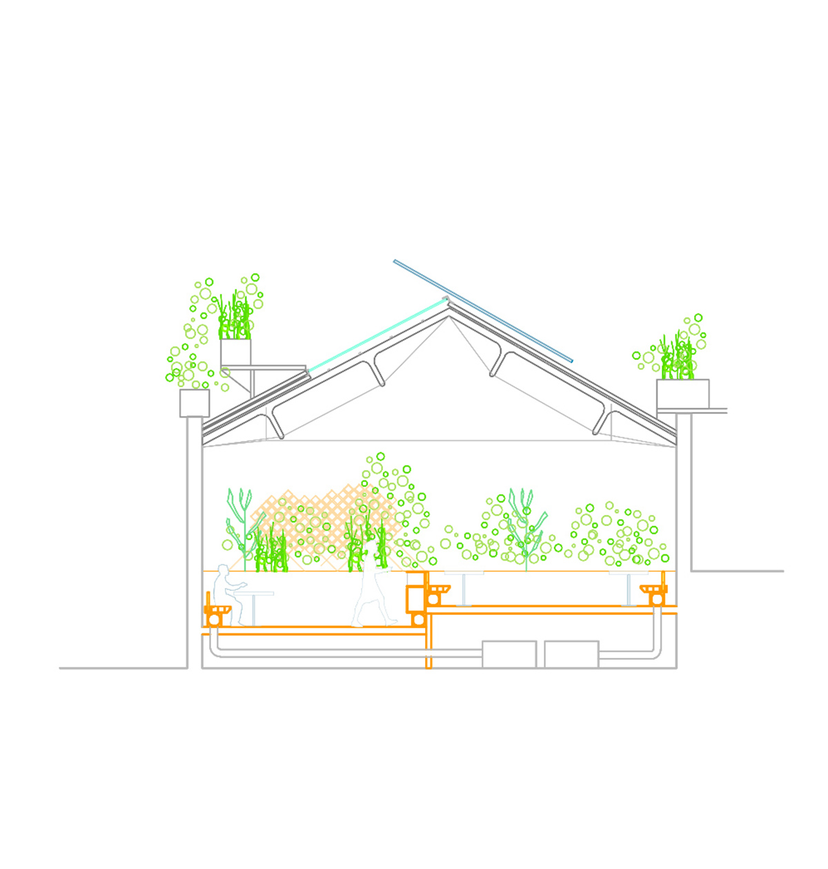 SelgasCano and Andreu Carulla convert industrial mechanical workshop into a restaurant in Madrid