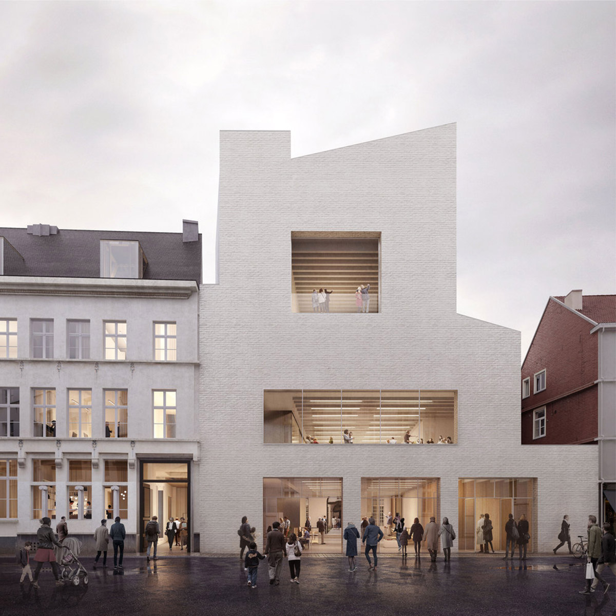 Carmody Groarke and TRANS architectuur | stedenbouw design new extension of Design Museum Gent